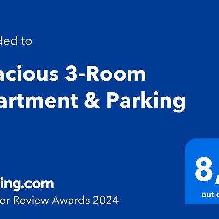 Spacious 3-Room Apartment & Parking Рига Экстерьер фото